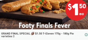 DEAL: 7-Eleven App – $1.50 Pies, Sausage Rolls, Pasties & Burritos (28-29 September 2019) 5