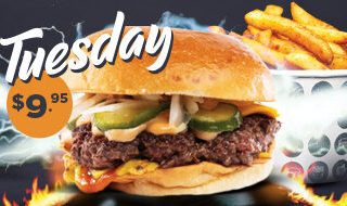DEAL: Burger Project - $9.95 Burger & Fries with Any Drink Purchase on Tuesdays 8