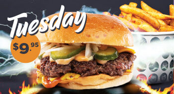 DEAL: Burger Project - $9.95 Burger & Fries with Any Drink Purchase on Tuesdays 7