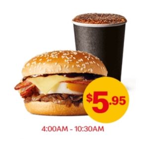 DEAL: McDonald's $5.95 Brekkie Bundle (Bacon & Egg Roll + Small Coffee) 3