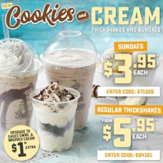 NEWS: Domino's Cookies and Cream Thickshake & Sundae 9