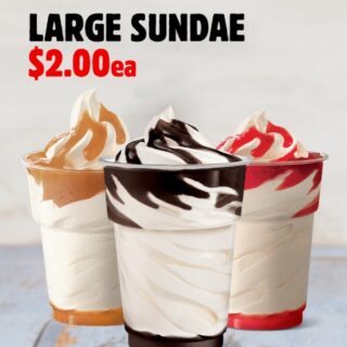 DEAL: Hungry Jack's App - $2 Large Sundae (until 2 December 2019) 7 DEAL: Hungry Jack's App - $2 Large Sundae (until 2 December 2019) 7