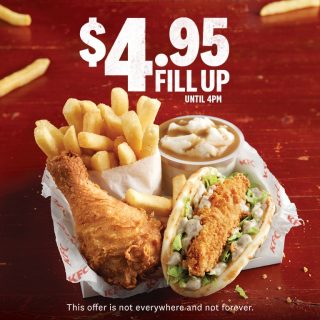DEAL: KFC - $4.95 Sliders Fill Up with Pepper Mayo Slider & Original Recipe Chicken 5