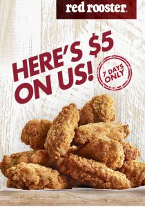 DEAL: Red Rooster - $5 Free Credit for Red Royalty Members (until 9 September 2019) 3
