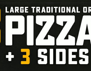 DEAL: Domino's - 3 Large Traditional Pizzas + 3 Sides for $32 Delivered (31 October 2019) 7