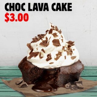 DEAL: Hungry Jack's App - $3 Choc Lava Cake (until 28 October 2019) 10 DEAL: Hungry Jack's App - $3 Choc Lava Cake (until 28 October 2019) 10