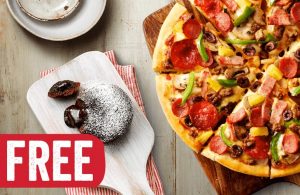 DEAL: Pizza Hut - 3 Large Pizzas + 3 Sides $34 Delivered, Free Choc Lava Cake with Pizza & more 3