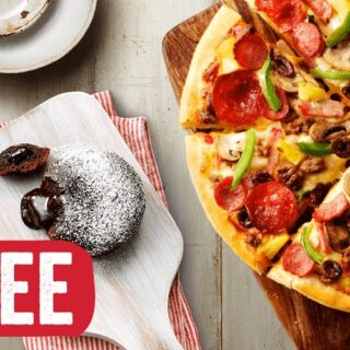 DEAL: Pizza Hut - Free Hershey's Lava Cake with Pizza, 3 Large Pizzas + 3 Sides $32.95 Pickup or $35.95 Delivered & More 4 DEAL: Pizza Hut - Free Hershey's Lava Cake with Pizza, 3 Large Pizzas + 3 Sides $32.95 Pickup or $35.95 Delivered & More 4