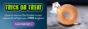 DEAL: Krispy Kreme - Free Original Glazed Doughnut When You Dress in Costume on Halloween (31 October 2021) 3