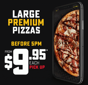 DEAL: Domino's - $9.95 Premium Pizza Pickup (until 5pm 1 October 2019) 3