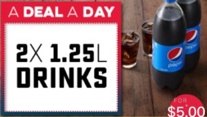 DEAL: Domino's Offers App - 2 1.25L Drinks for $5 (13 November 2019) 1