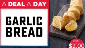DEAL: Domino's Offers App - $2 Garlic Bread (16 November 2019) 1