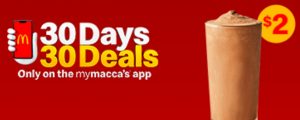 DEAL: McDonald’s - $2 Large Thickshake on mymacca's app (25 November 2019 - 30 Days 30 Deals) 3