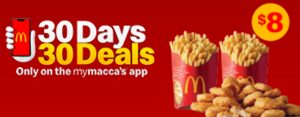 DEAL: McDonald’s - $8 Mates Share Pack with 18 Nuggets + 2 Large Fries on mymacca's app (23 November 2019 - 30 Days 30 Deals) 3