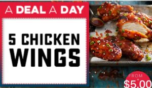 DEAL: Domino's Offers App - 5 Chicken Wings for $5 (7 November 2019) 1