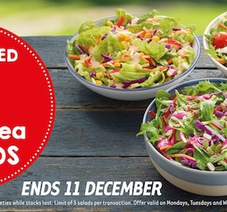DEAL: 7-Eleven - $3 Salad on Monday-Wednesday (starts 25 November 2019) 3