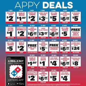 DEAL: Domino's Appy Daily Deals in November 2019 3