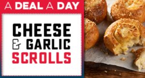 DEAL: Domino's Offers App - Free Cheese & Garlic Scrolls with Pizza Purchase (14 November 2019) 1