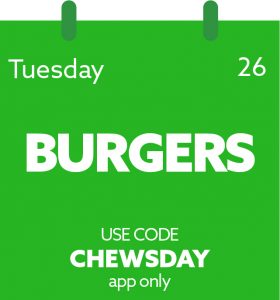 DEAL: Menulog CHEWSDAY Code - 25% off Burgers (26 November 2019) 3