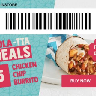 DEAL: Salsa's App - $5 Chicken Chip Burrito (13 November 2019) 4
