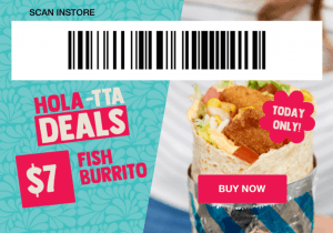 DEAL: Salsa's App - $7 Fish Burrito (14 November 2019) 3