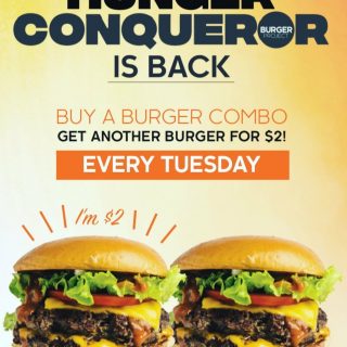 DEAL: Burger Project - Buy a Burger Combo, Get Another Burger for $2 on Tuesdays 3