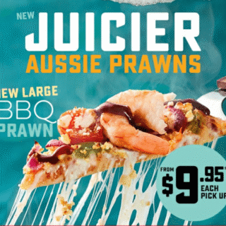 NEWS: Domino's $9.95 BBQ Prawn Pizza 3 NEWS: Domino's $9.95 BBQ Prawn Pizza 2