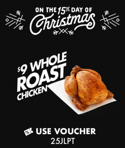DEAL: Red Rooster - $9 Whole Roast Chicken (15 to 19 December 2019 - 25 Days of Christmas) 3