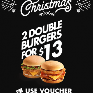 DEAL: Red Rooster - 2 Double Burgers for $13 (16 to 20 December 2019 - 25 Days of Christmas) 6