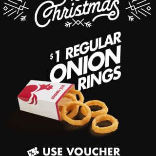DEAL: Red Rooster - $1 Regular Onion Rings (18 to 22 December 2019 - 25 Days of Christmas) 4