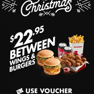 DEAL: Red Rooster - $22.95 Between Wings & Burgers Meal (19 to 23 December 2019 - 25 Days of Christmas) 3