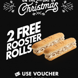 DEAL: Red Rooster - 2 Free Rooster Rolls (2 to 6 December 2019 - 25 Days of Christmas) 10