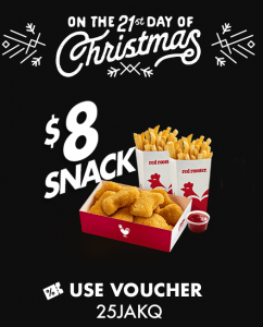 DEAL: Red Rooster - 12 Nuggets + 2 Large Chips for $8 (21 to 25 December 2019 - 25 Days of Christmas) 3