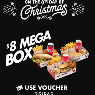 DEAL: Red Rooster - $8 Mega Box (4 to 8 December 2019 - 25 Days of Christmas) 8