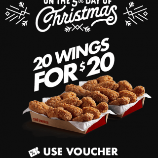 DEAL: Red Rooster - 20 Wings for $20 (5 to 9 December 2019 - 25 Days of Christmas) 7