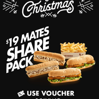 DEAL: Red Rooster - $19 Mates Share Pack (6 to 10 December 2019 - 25 Days of Christmas) 6