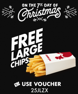 DEAL: Red Rooster - Free Large Chips (7 to 11 December 2019 - 25 Days of Christmas) 3