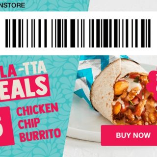 DEAL: Salsa's App - $5 Chicken Chip Burrito (5 December 2019) 2