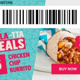 DEAL: Salsa's App - $5 Chicken Chip Burrito (5 December 2019) 2