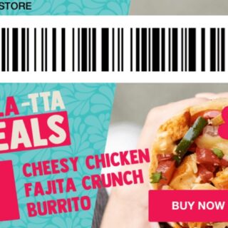 DEAL: Salsa's App - $7 Cheesy Chicken Fajita Crunch Burrito (7 December 2019) 10