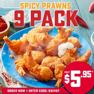 NEWS: Domino's Spicy Prawns for $5.95 10