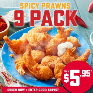 NEWS: Domino's Spicy Prawns for $5.95 9