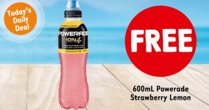 DEAL: 7-Eleven App – Free 600ml Strawberry Lemon Powerade (2 January 2020) 6