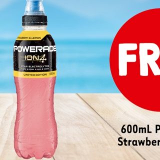 DEAL: 7-Eleven App – Free 600ml Strawberry Lemon Powerade (2 January 2020) 8