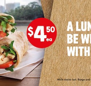 DEAL: 7-Eleven - $4.50 Wraps (until 5 February 2020) 1