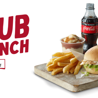 DEAL: Red Rooster - $5 Sub Lunch until 4pm (Sub, Small Chips, Mash & Gravy & 250ml Coke) 7