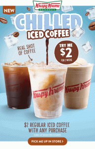 DEAL: Krispy Kreme - $2 Iced Coffee with Any Purchase (until 22 November 2021) 3