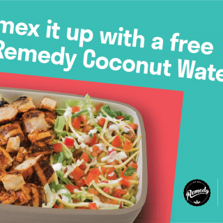DEAL: Deliveroo - Free Remedy Coconut Water Kefir with Naked Burrito Order at Mad Mex (until 27 January 2020) 1