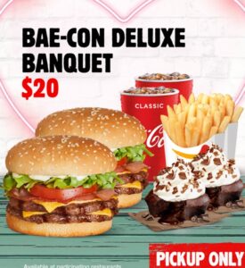 DEAL: Hungry Jack's App - $20 Bae-con Deluxe Banquet (until 14 February 2020) 29 DEAL: Hungry Jack's App - $20 Bae-con Deluxe Banquet (until 14 February 2020) 1