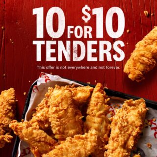 DEAL: KFC - 10 Tenders for $10 (App Only) 1 DEAL: KFC - 10 Tenders for $10 (App Only) 1
